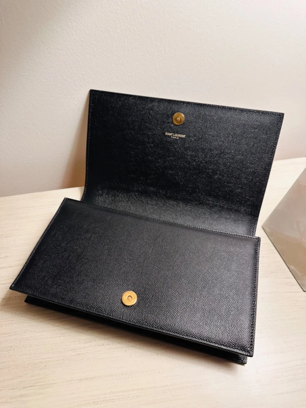 Saint Laurent Kate Clutch - Black - Picture 6 of 12